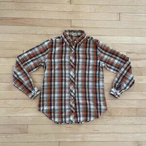 Vintage 70s Plaid Western Cowboy Shirt Small Ranchcore Coastal Cowgirl Rodeo